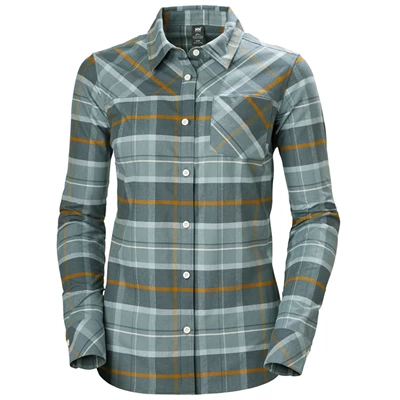 Chemises Helly Hansen W Classiche Check Ls Femme Grise | 6829-SZWLG