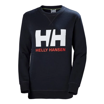 Chemises Helly Hansen W Hh Logo Crew Sweat Femme Bleu Marine | 5908-KDJUW