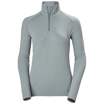 Chemises Helly Hansen W Verglas 1/2 Zip Up Femme Grise | 9748-FXCOT