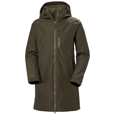 Manteaux De Pluie Helly Hansen W Long Belfast D'hiver Femme Grise | 2176-QWMBJ