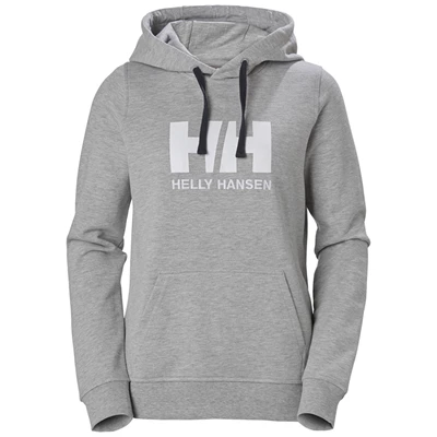 Sweats Helly Hansen W Hh Logo Encapuchonné Femme Grise | 1387-JABMX