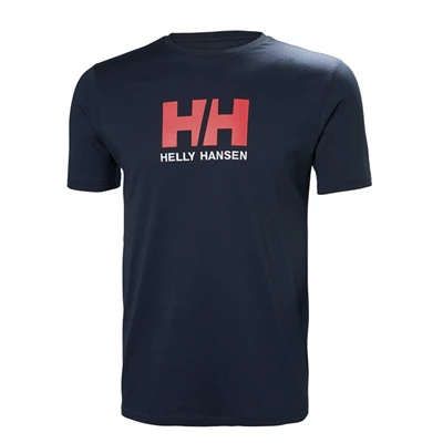 T Chemises Helly Hansen Hh Logo Homme Bleu Marine | 4936-IXJQB