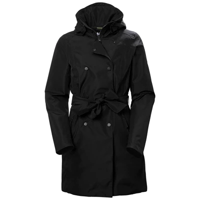 Vestes De Pluie Helly Hansen W Drammen Trench Femme Noir | 4367-ZACTW