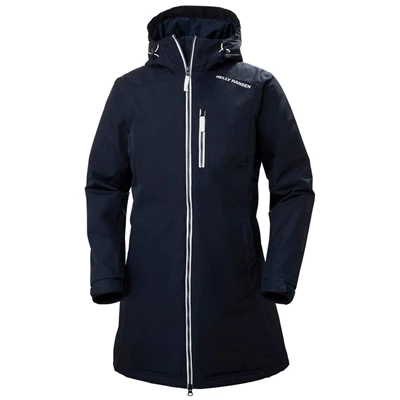 Vestes De Pluie Helly Hansen W Long Belfast D'hiver Femme Bleu Marine | 2584-BDEFX