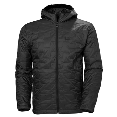 Vestes De Ski Helly Hansen Lifaloft Insulated Encapuchonné Homme Noir | 8396-CDEBQ