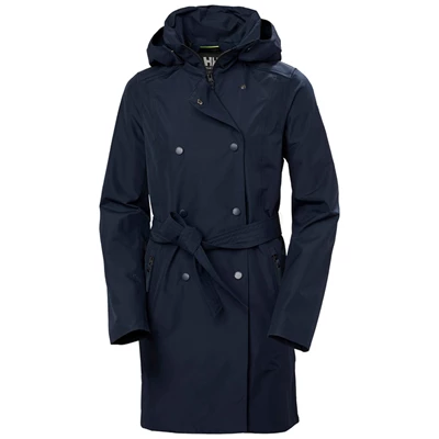 Vestes Décontractées Helly Hansen W Welsey Ii Trench Femme Bleu Marine | 6382-LEJOU