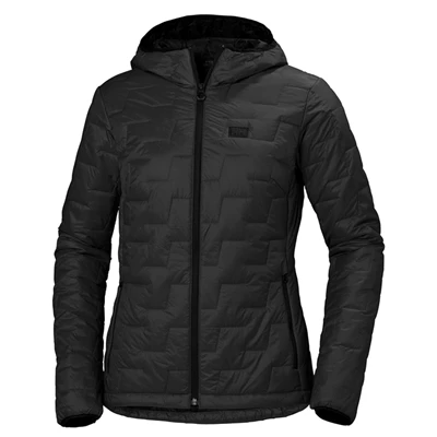 Vestes Isolées Helly Hansen W Lifaloft Encapuchonné Femme Noir | 3174-RUNZW