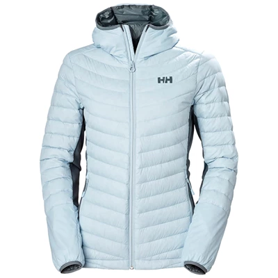 Vestes Isolées Helly Hansen W Verglas Encapuchonné Hybrid Femme Grise Bleu | 0346-FYDMB