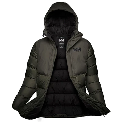 Vestes Parkas Helly Hansen Active Puffy Long Homme Grise Noir | 7619-GWEOQ