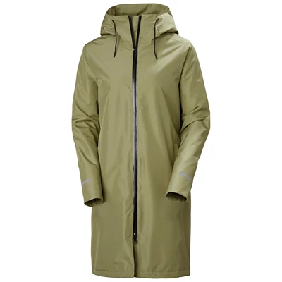 Vestes Parkas Helly Hansen W Aspire Rain Femme Vert Olive | 1354-YGXDP