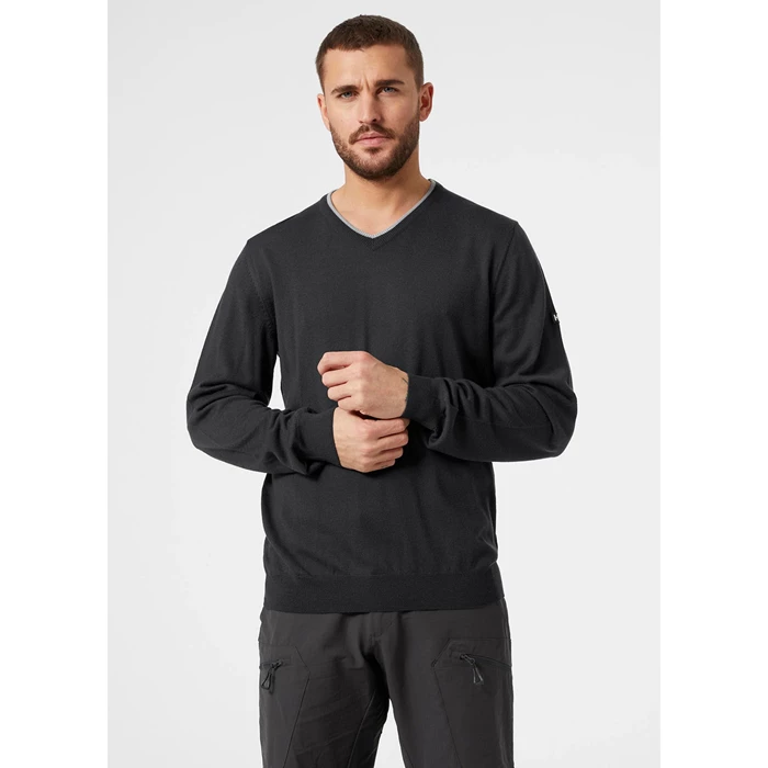 Chandails Helly Hansen Arctic Merino Homme Noir Grise | 1372-RNEPK