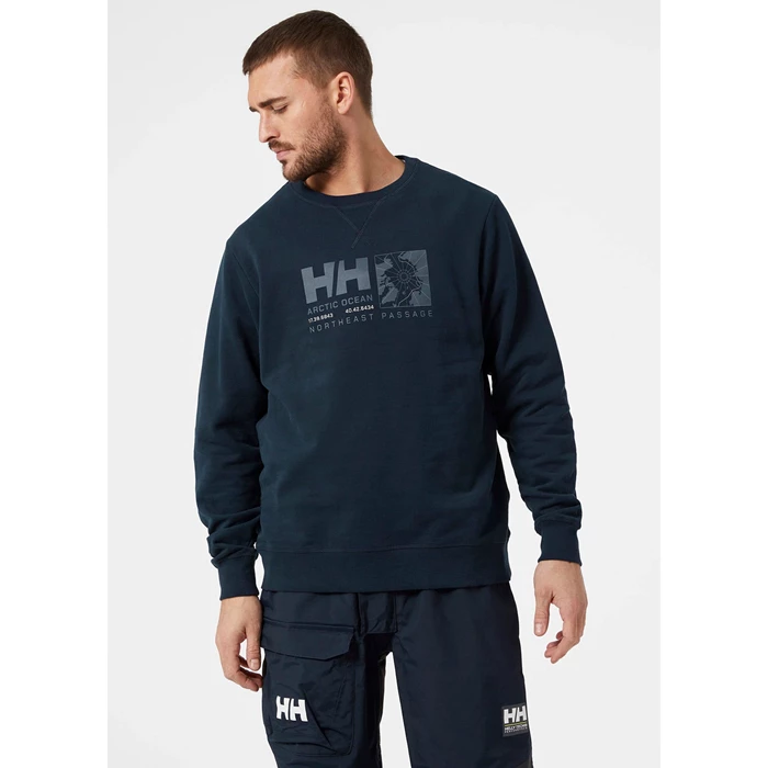 Chandails Helly Hansen Arctic Ocean Sweat Homme Bleu Marine | 9275-TJADG