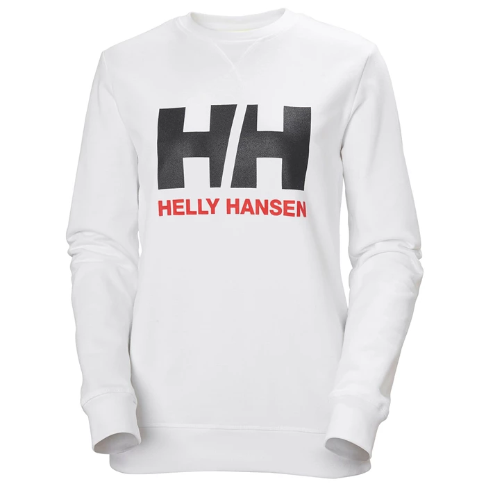 Chandails Helly Hansen W Hh Logo Crew Sweat Femme Blanche | 7192-TKEUZ