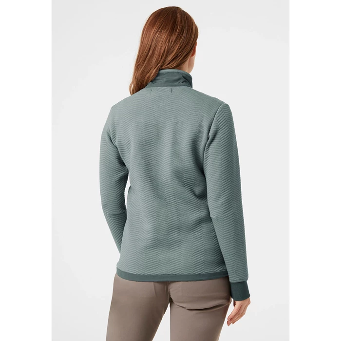 Chandails Helly Hansen W Lillo Snap Pullover Femme Grise | 0814-NYPZK