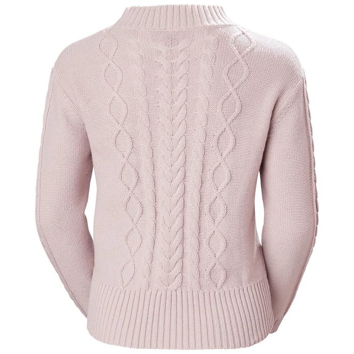 Chandails Helly Hansen W Siren Cable Knit Femme Grise | 2341-NIZYU