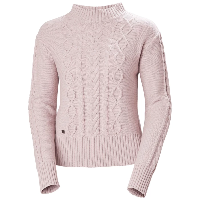 Chandails Helly Hansen W Siren Cable Knit Femme Grise | 2341-NIZYU