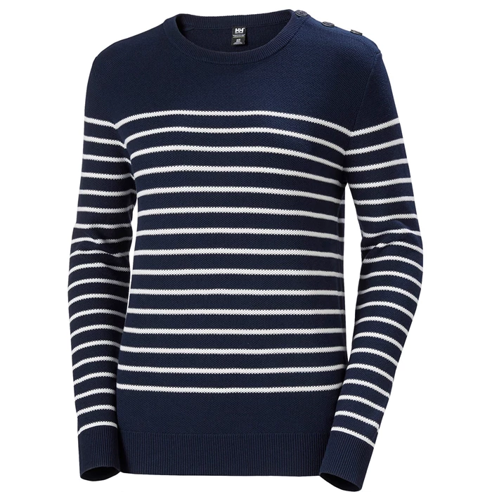 Chandails Helly Hansen W Skagen Femme Bleu Marine Stripes | 4903-TGEWV