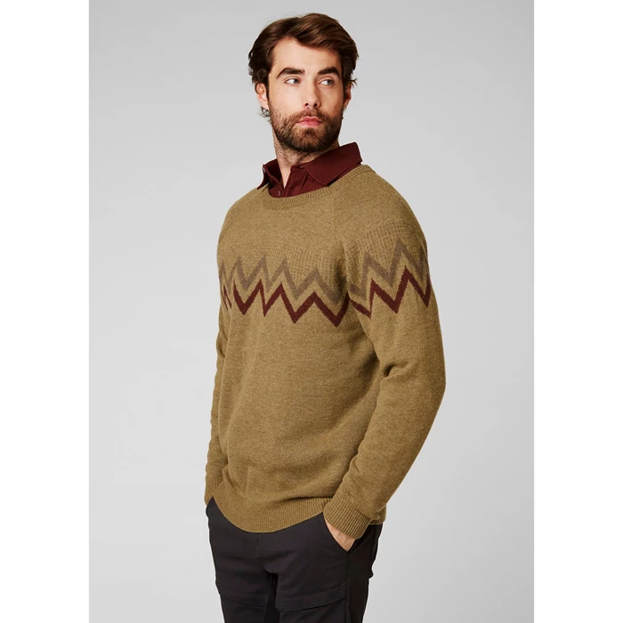 Chandails Helly Hansen Wool Knit Homme Marron | 8409-XDURF