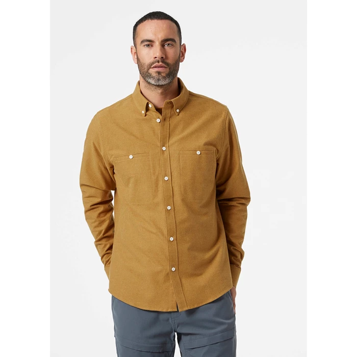 Chemises Helly Hansen Organic Coton Flannel Homme Marron | 1254-HQGUL