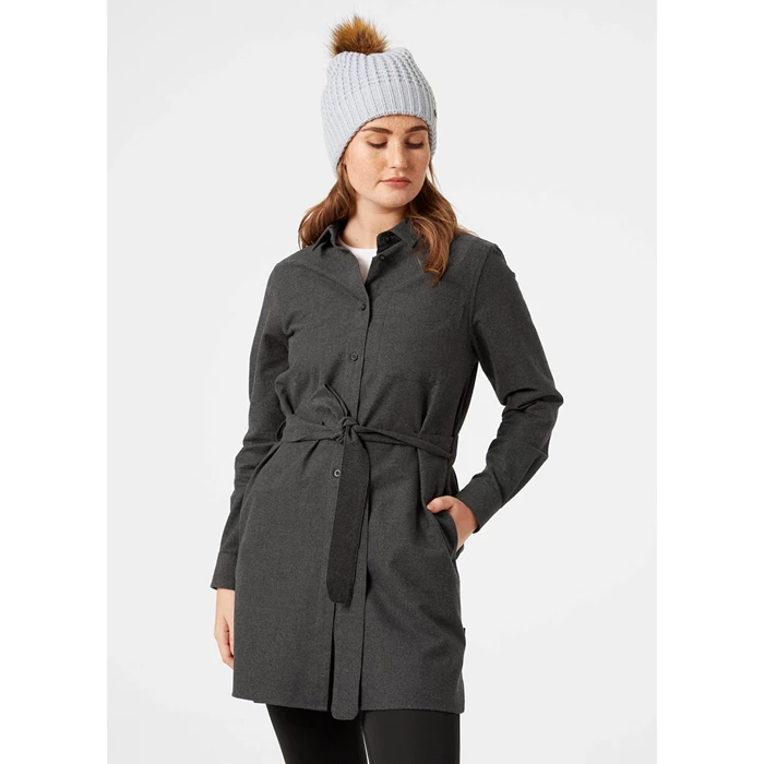 Chemises Helly Hansen W Organic Flannel Robe Femme Grise | 5013-VELBH