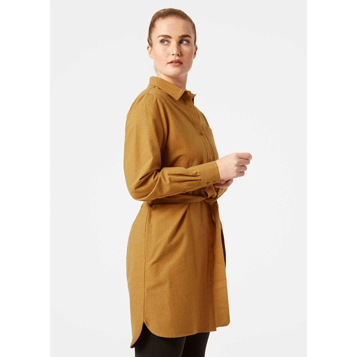 Chemises Helly Hansen W Organic Flannel Robe Femme Marron | 9136-JKQFC