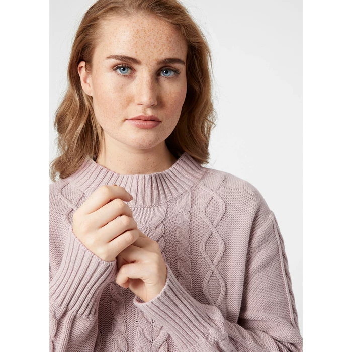 Chemises Helly Hansen W Siren Cable Knit Femme Grise | 7892-OLWMQ