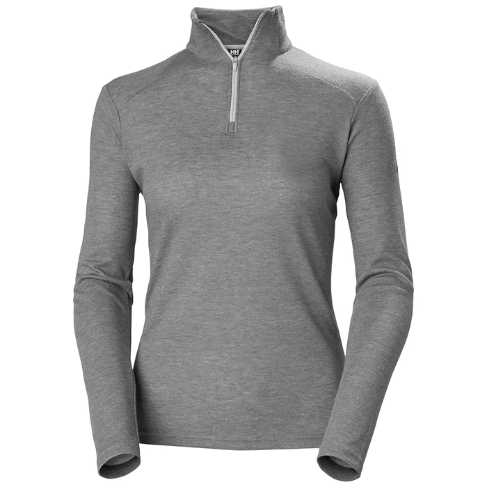 Couches Intermédiaires Actives Helly Hansen W Siren 1/2 Zip Up Pullover Femme Grise | 1834-WGLZJ