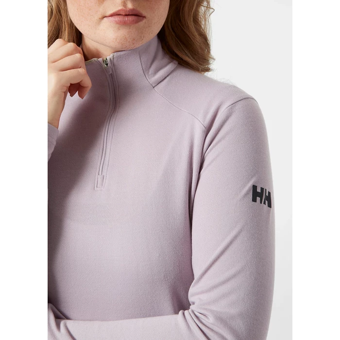 Couches Intermédiaires Actives Helly Hansen W Siren 1/2 Zip Up Pullover Femme Grise Violette | 4953-ALEYO