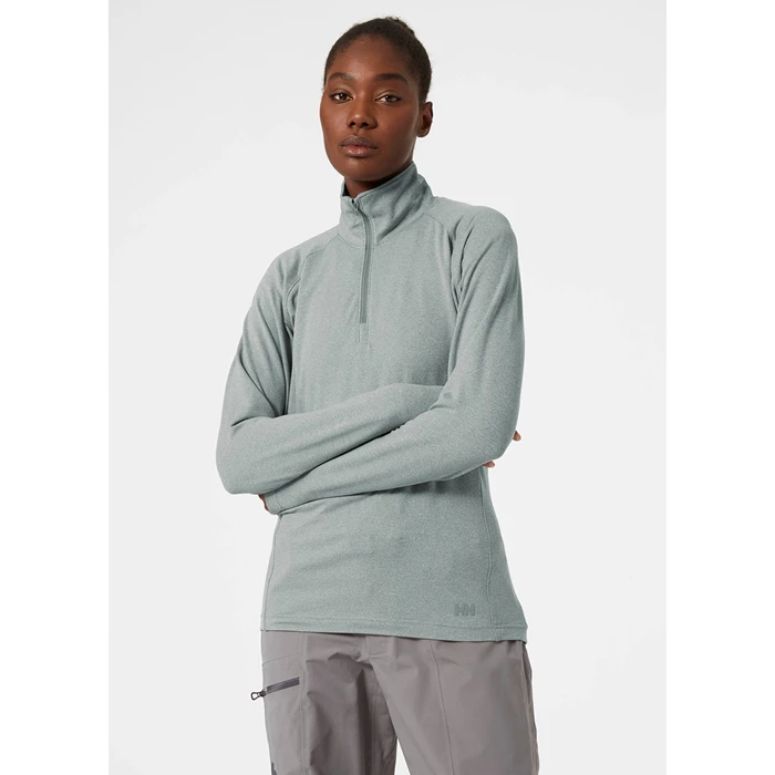 Couches Intermédiaires Actives Helly Hansen W Verglas 1/2 Zip Up Femme Grise | 6895-MNYIC