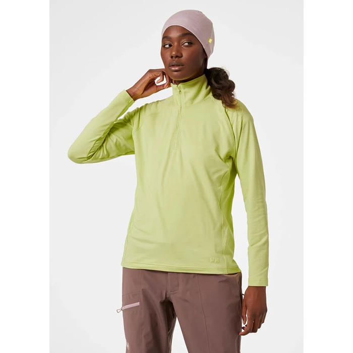 Couches Intermédiaires Actives Helly Hansen W Verglas 1/2 Zip Up Femme Jaune | 7318-ZFYCE