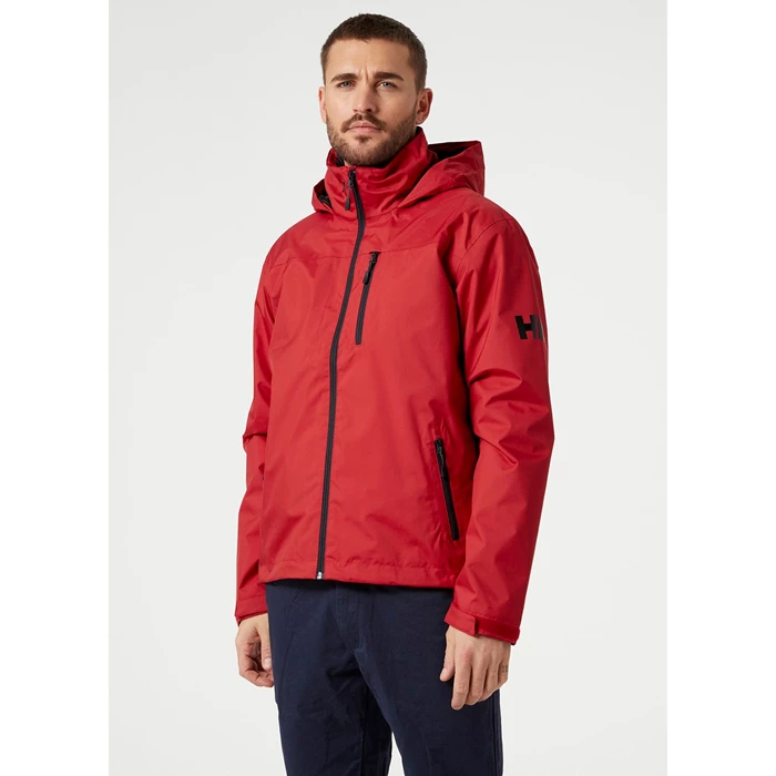 Couches Intermédiaires Helly Hansen Crew Encapuchonné Couche Intermédiaire Homme Rouge | 0417-HGZAK