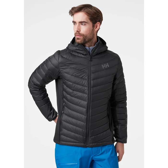 Couches Intermédiaires Helly Hansen Verglas Encapuchonné Hybrid Homme Noir | 8256-MIHFB