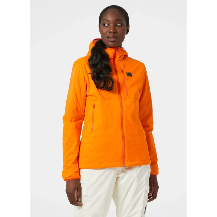 Couches Intermédiaires Helly Hansen W Lifaloft Air Encapuchonné Femme Orange Blanche | 2670-VKYBO