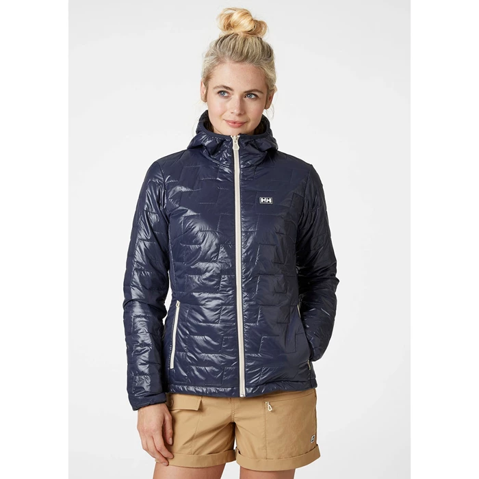 Couches Intermédiaires Helly Hansen W Lifaloft Insulated Encapuchonné Femme Bleu Marine | 2861-FUPRG