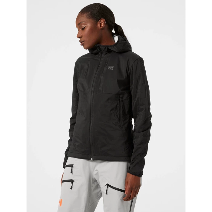 Couches Intermédiaires Helly Hansen W Lifaloft Air Encapuchonné Femme Noir | 7845-DMXQK