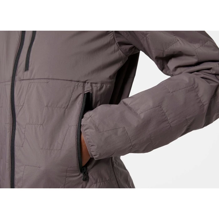 Couches Intermédiaires Helly Hansen W Lifaloft Air Encapuchonné Femme Grise | 8407-ROADN