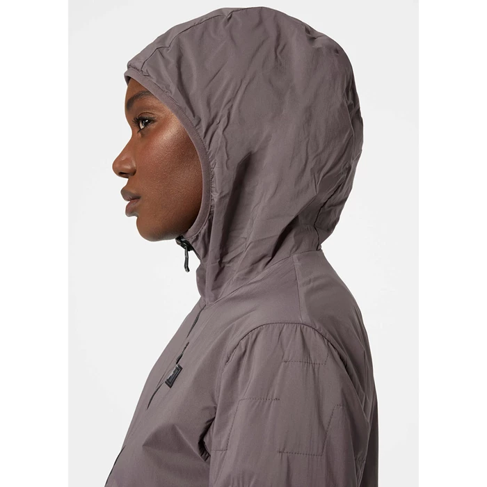 Couches Intermédiaires Helly Hansen W Lifaloft Air Encapuchonné Femme Grise | 8407-ROADN