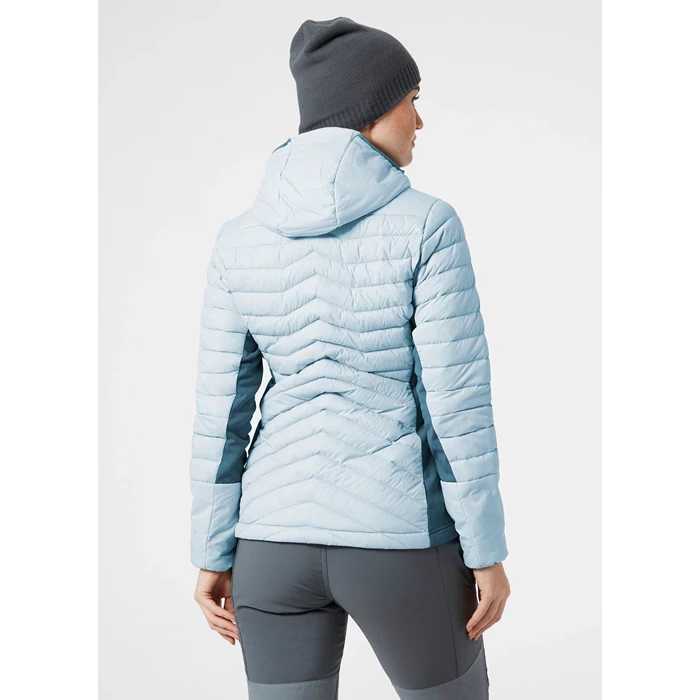 Couches Intermédiaires Helly Hansen W Verglas Encapuchonné Hybrid Femme Grise Bleu | 0137-LYWSZ