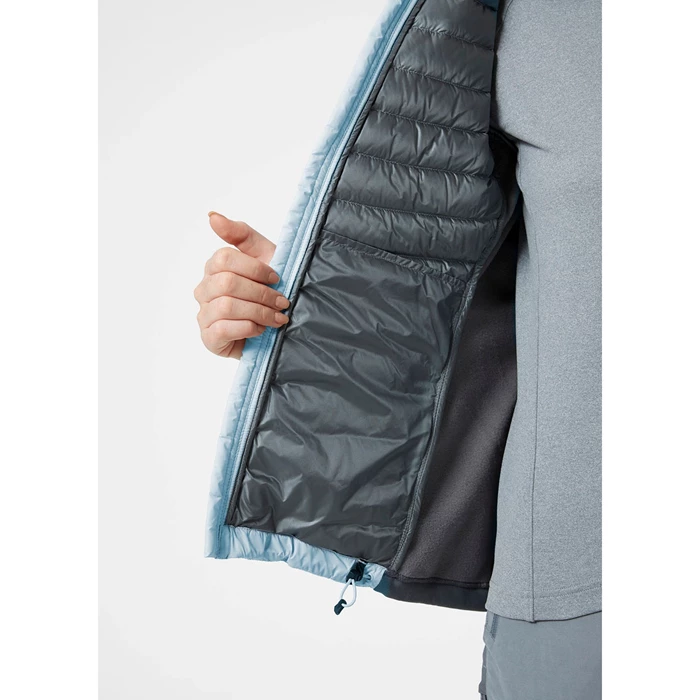 Couches Intermédiaires Helly Hansen W Verglas Encapuchonné Hybrid Femme Grise Bleu | 0137-LYWSZ