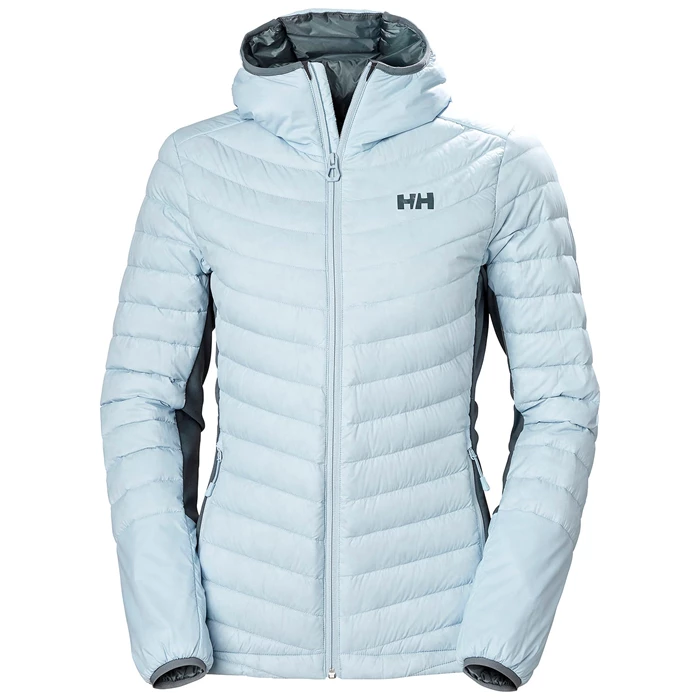 Couches Intermédiaires Helly Hansen W Verglas Encapuchonné Hybrid Femme Grise Bleu | 0137-LYWSZ