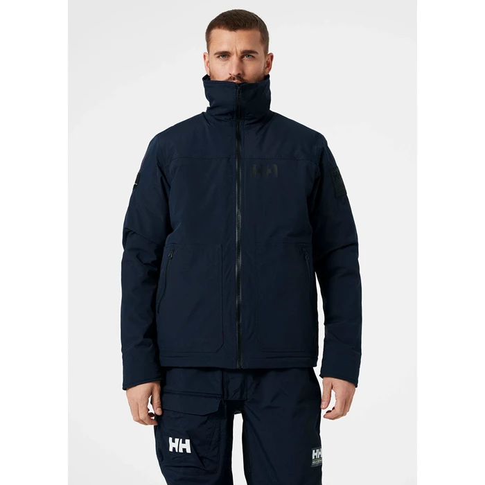 Manteaux De Pluie Helly Hansen Arctic Shelled Wool Pile Homme Bleu Marine | 7298-GPEJO