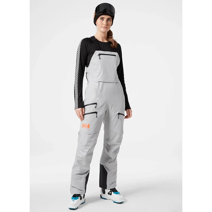 Pantalon Coquillage Helly Hansen W Elevation Infinity Bib Femme Grise | 3240-BIOLD