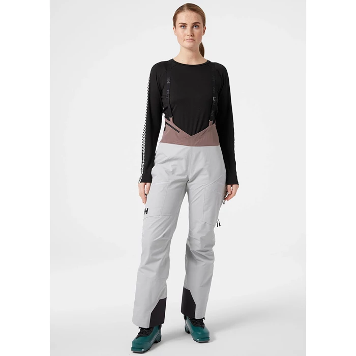 Pantalon Coquillage Helly Hansen W Odin Mountain Infinity 3l Bib Femme Grise | 1786-YRGHO