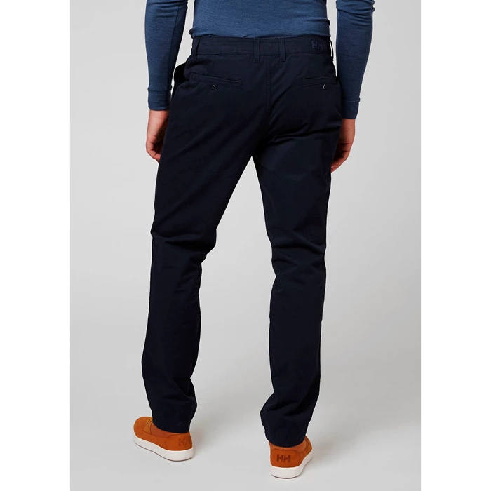 Pantalon De Voile Helly Hansen Crew Chinos Homme Bleu Marine | 7485-OWFCP