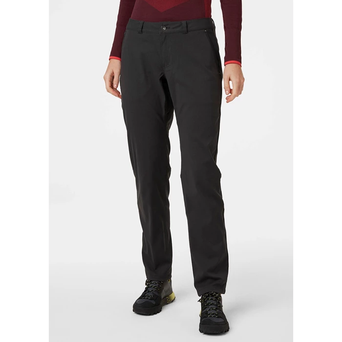 Pantalons De Randonnée Helly Hansen W Holmen 5 Pocket Femme Grise Noir | 6174-HDBUS