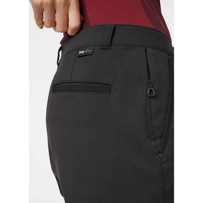 Pantalons De Randonnée Helly Hansen W Holmen 5 Pocket Femme Grise Noir | 6174-HDBUS