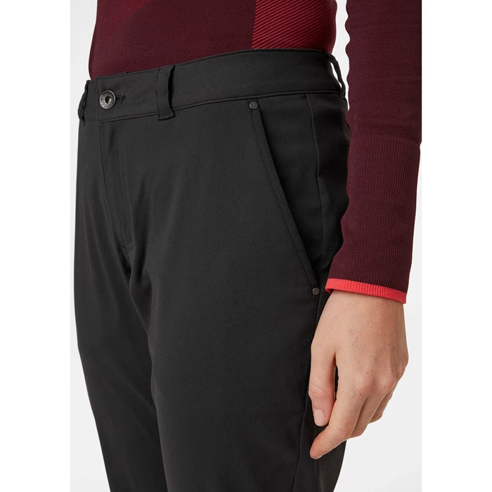 Pantalons De Randonnée Helly Hansen W Holmen 5 Pocket Femme Grise Noir | 6174-HDBUS