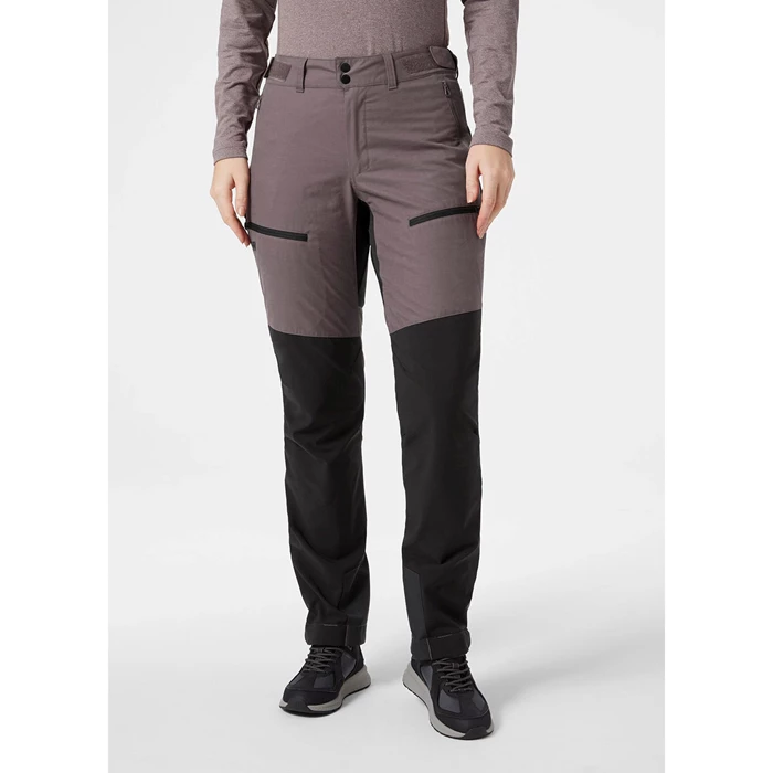 Pantalons De Randonnée Helly Hansen W Verglas Tur Femme Grise Noir | 0472-JLSEY