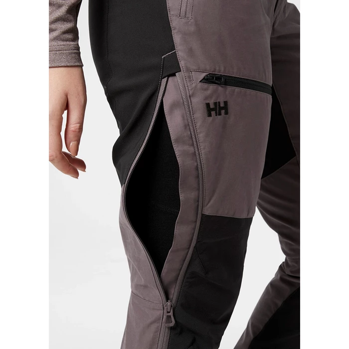 Pantalons De Randonnée Helly Hansen W Verglas Tur Femme Grise Noir | 0472-JLSEY