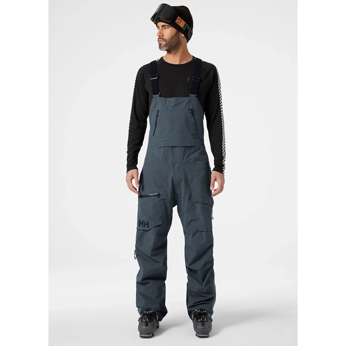 Pantalons De Ski Helly Hansen Ridge Infinity Bib Homme Grise | 4503-IDKRC